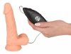 Naturalne dildo z wibracją na przyssawce 17,5 cm